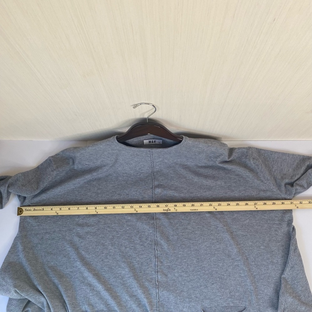 M & V Women’s Plus Sweater Soft Stretchy Oversized Crew Neck 2X/3X - Picture 9 of 10